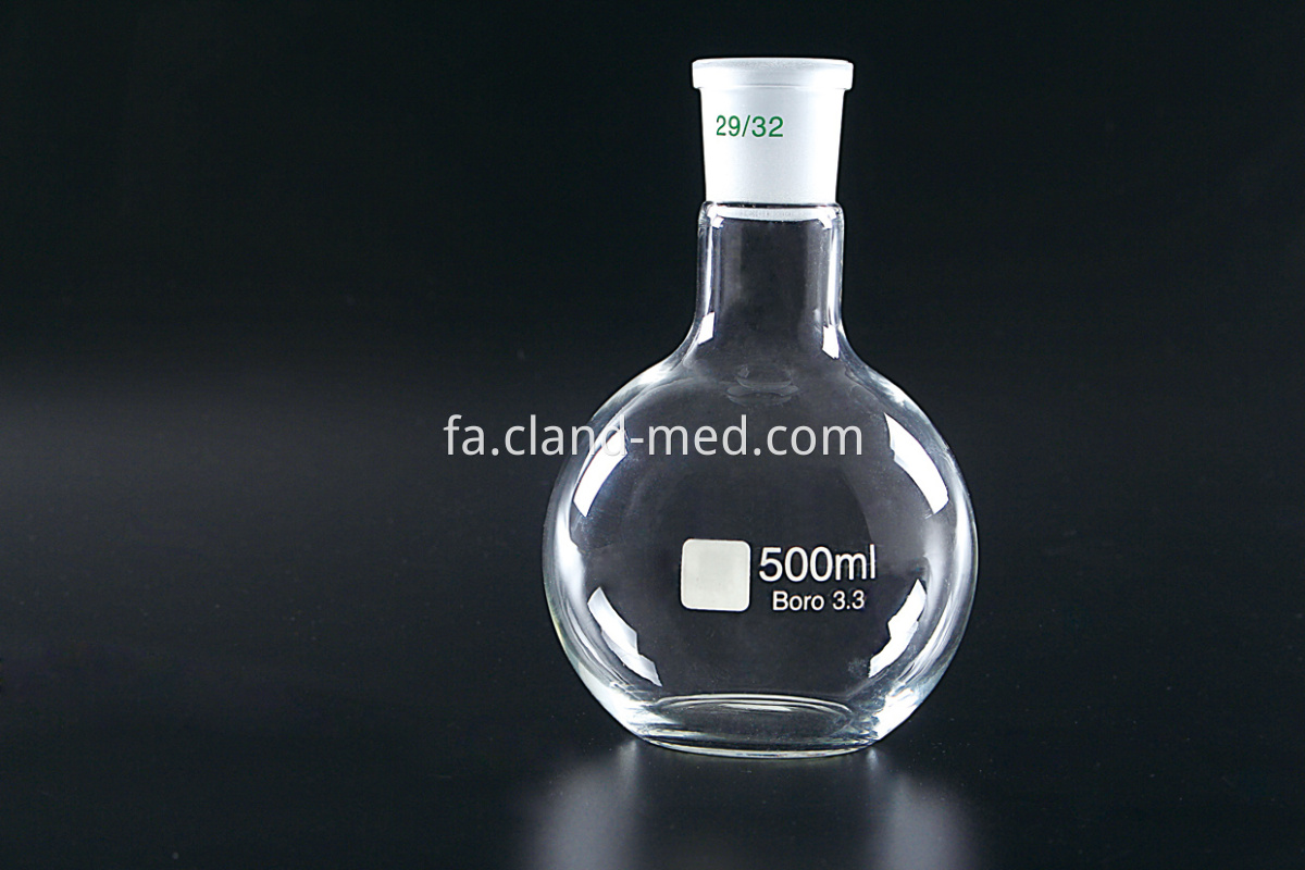 5007 Boiling Flask ,Flat Bottom ,Short Neck ,Standard Ground Mouth